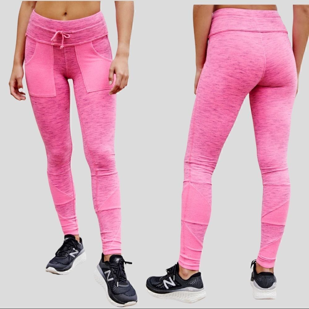 NWOT FREE PEOPLE KYOTO pocket leggings hot pink XS 